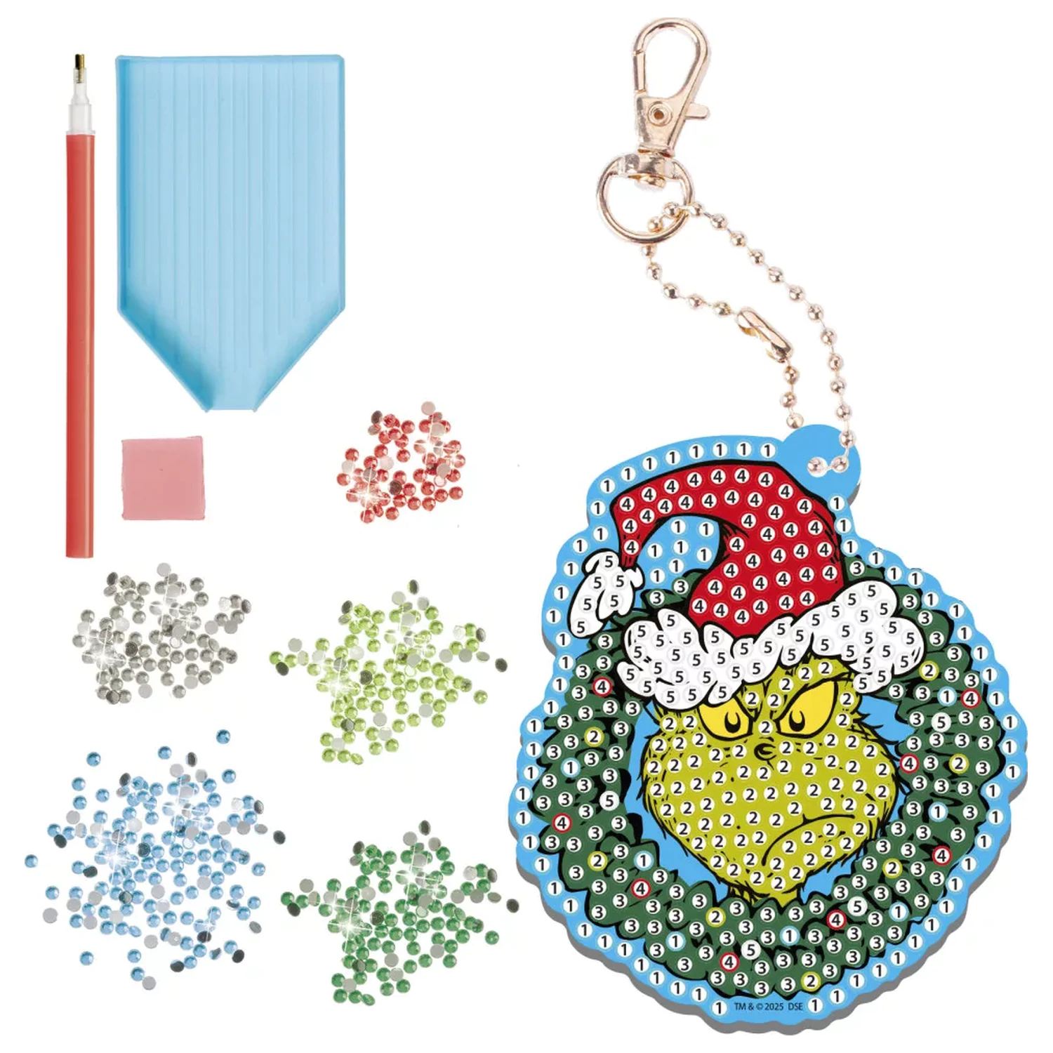 The Grinch Dr Seuss Diamond Dotz Set za izradu privjesaka za ključeve fotografija proizvoda