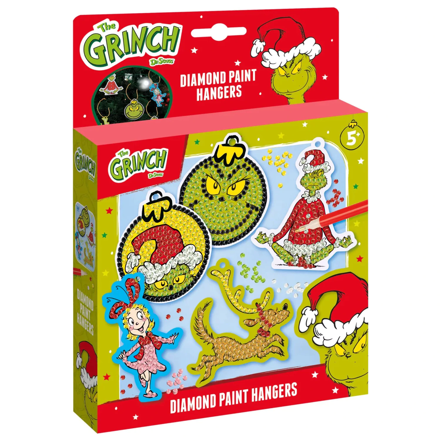 The Grinch Dr. Seuss Diamond Eye Set s vješalicom fotografija proizvoda