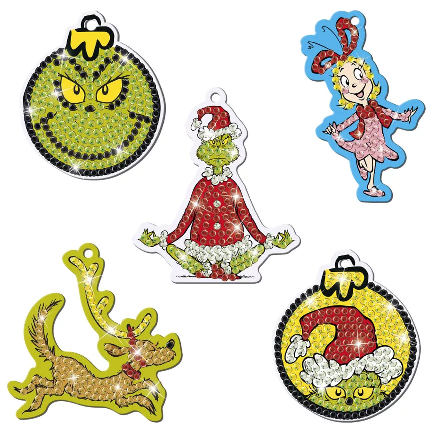 The Grinch Dr. Seuss Diamond Eye Set s vješalicom fotografija proizvoda