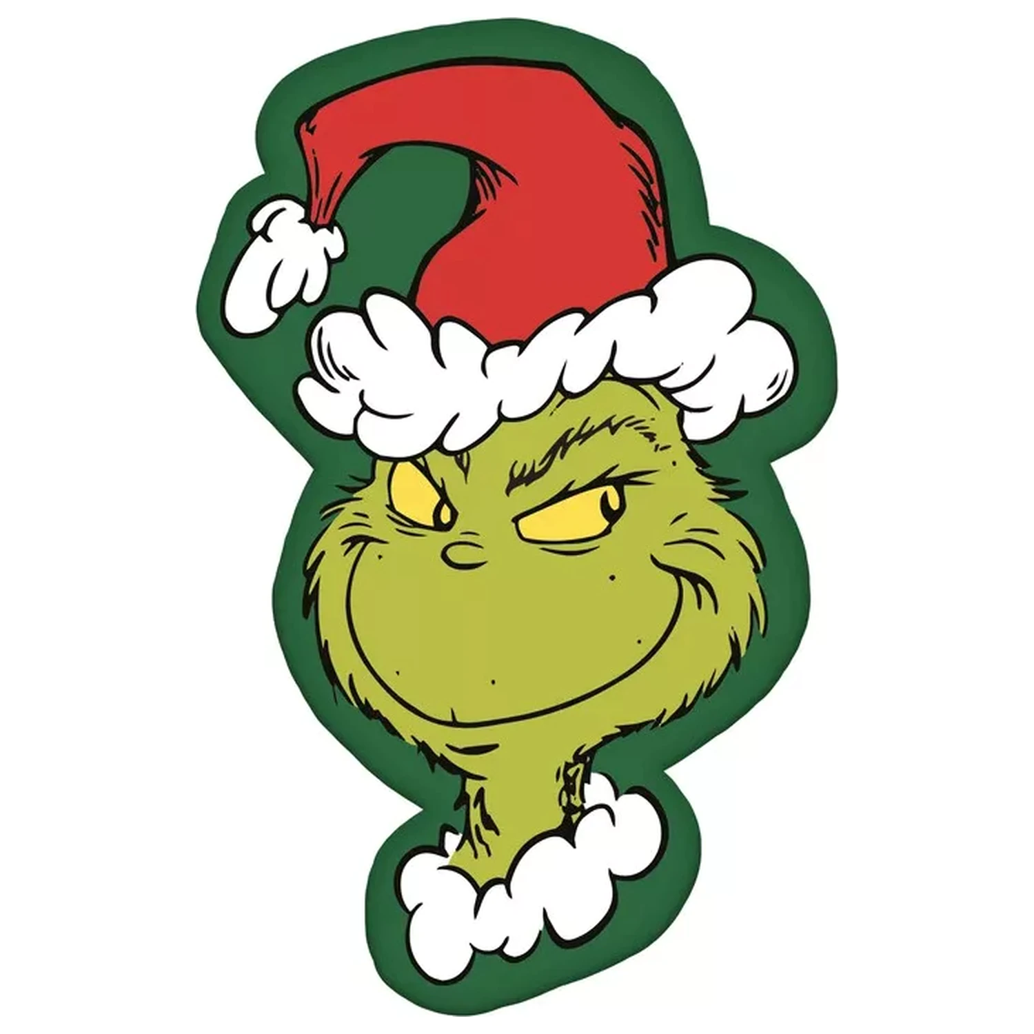 The Grinch Green Smile oblikovani jastuk, ukrasni jastuk 36x23 cm fotografija proizvoda