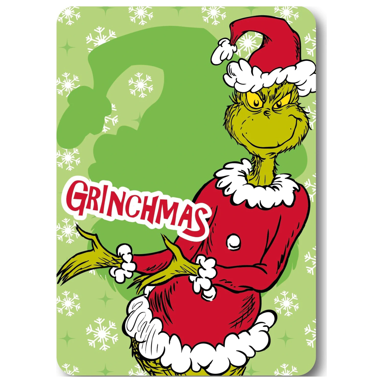 The Grinch Mischief Božićna deka od flisa fotografija proizvoda