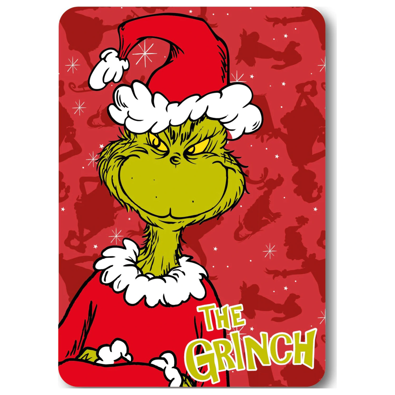 The Grinch Crvena Božićna dekica od flisa 100x140 cm fotografija proizvoda