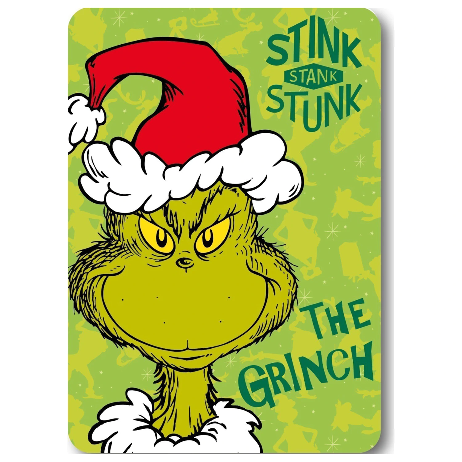 The Grinch Stink Christmas pokrivač od flisa fotografija proizvoda