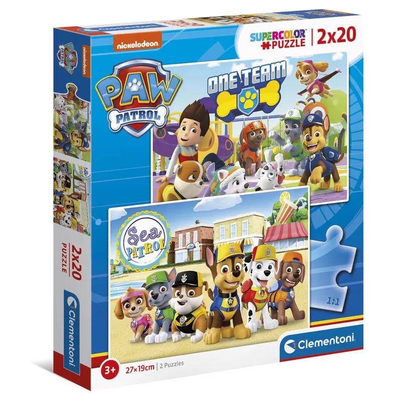 Paw Patrol puzzle 2x20 komada fotografija proizvoda