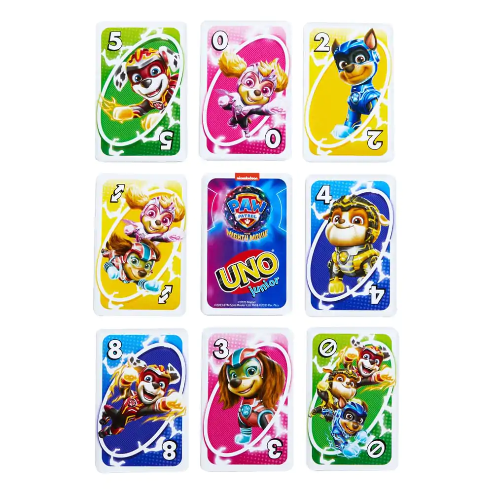 PAW Patrol: The Mighty Movie Card Game UNO Junior kartaška igra fotografija proizvoda