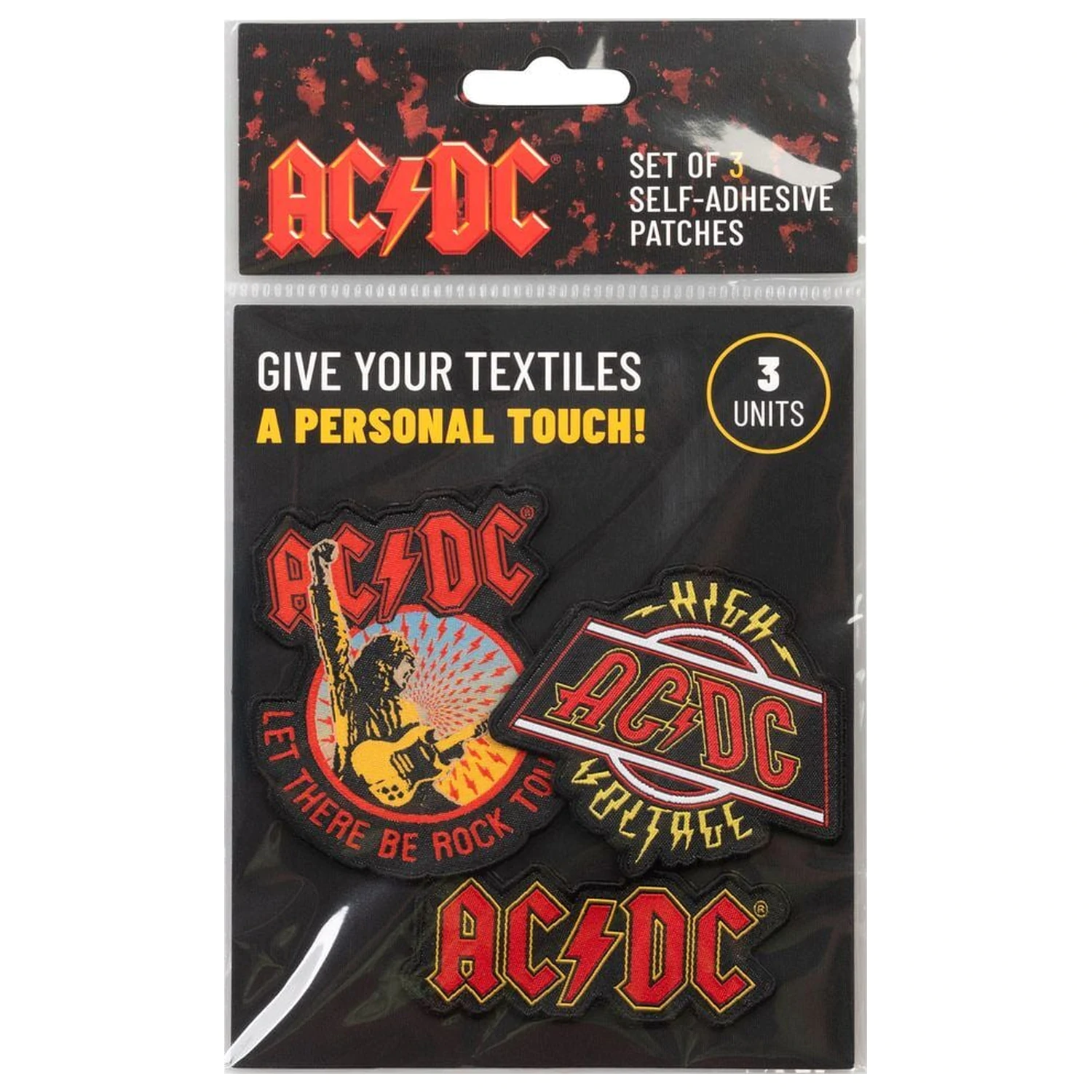 AC/DC set od 3 zakrpe fotografija proizvoda