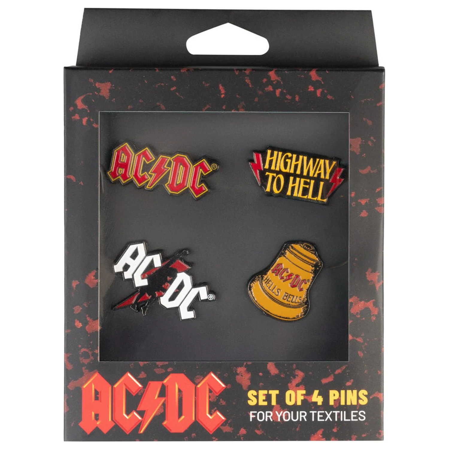 AC/DC set od 4 bedža fotografija proizvoda