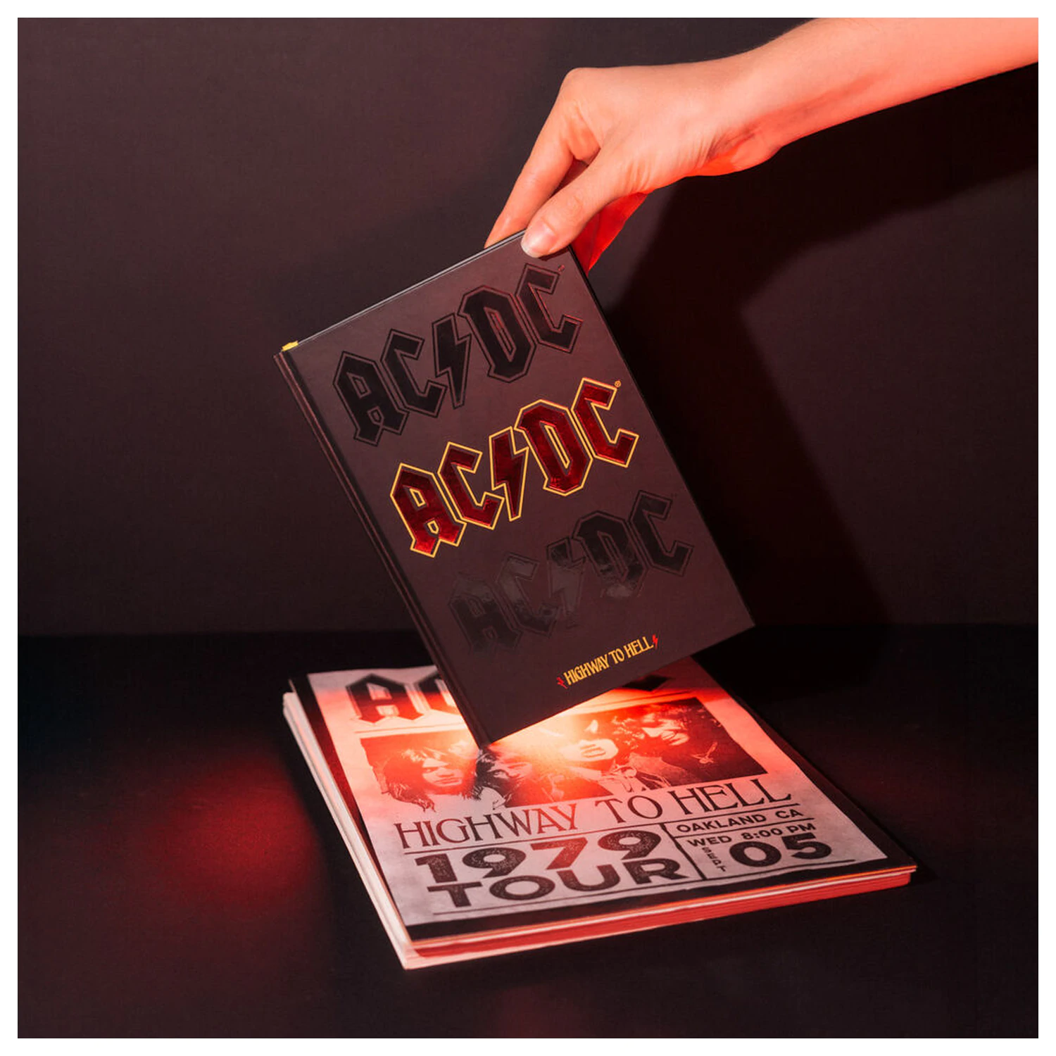 AC/DC Premium A5 bilježnica fotografija proizvoda