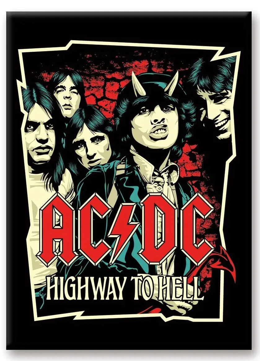 AC/DC Highway To Hell Magnet - Magnet za hladnjak fotografija proizvoda