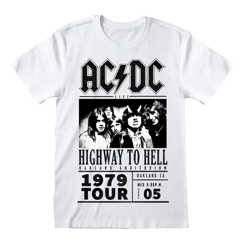 AC/DC majica Highway To Hell 1979 turneja bijela fotografija proizvoda