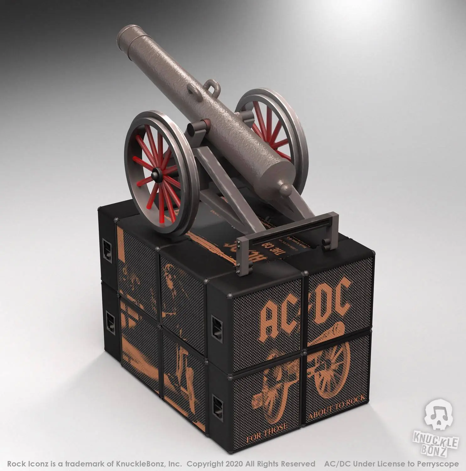 AC/DC Rock Ikonz On Tour Statues Top Cannon 