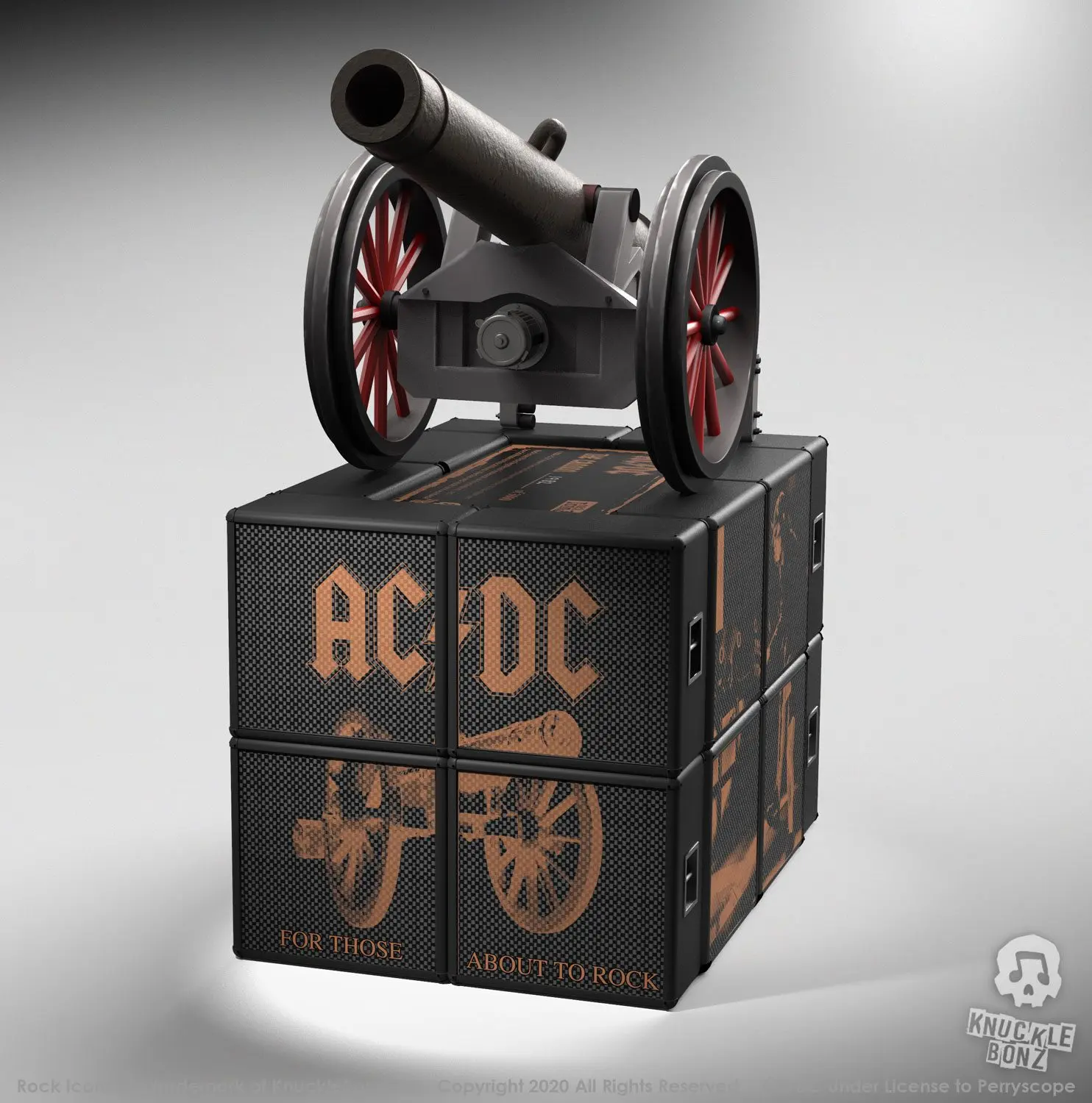 AC/DC Rock Ikonz On Tour Statues Top Cannon 