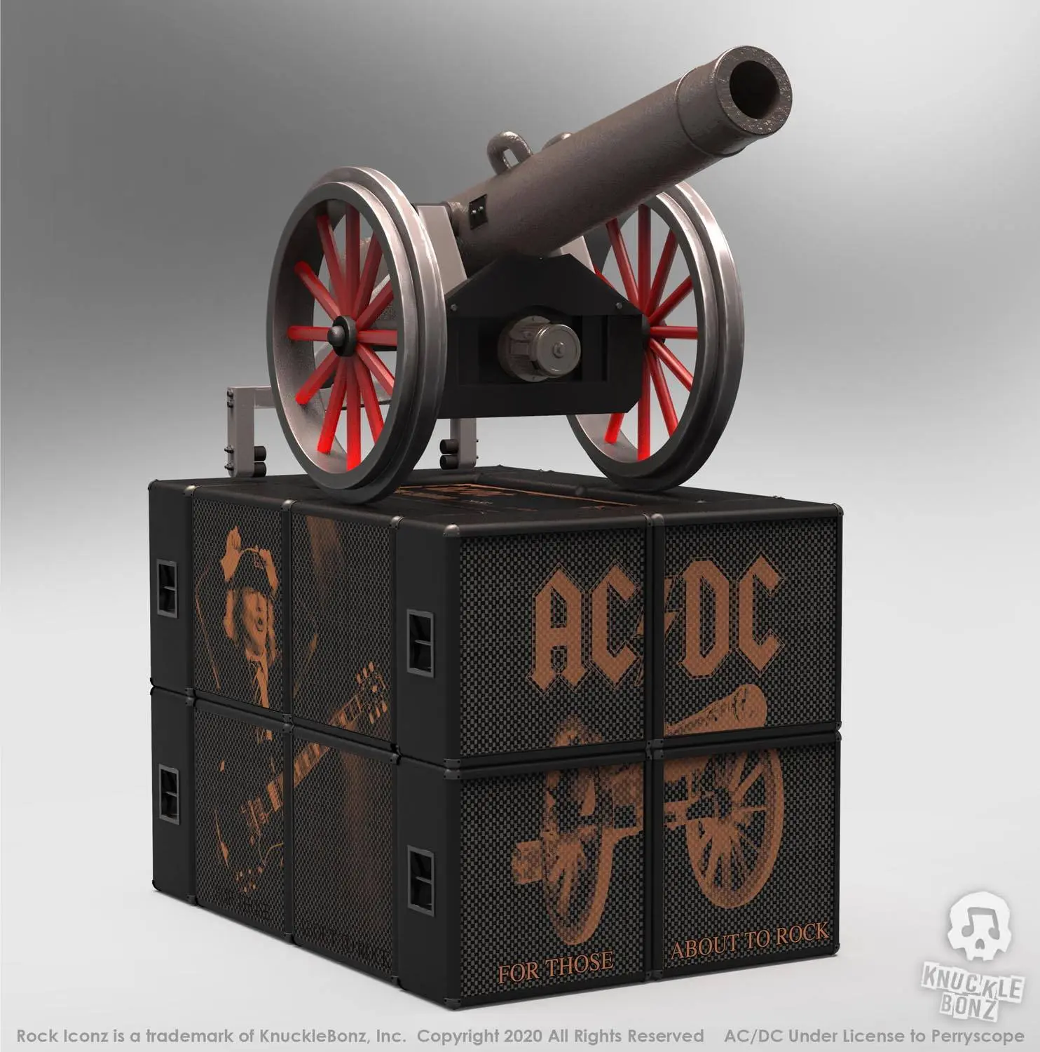 AC/DC Rock Ikonz On Tour Statues Top Cannon 