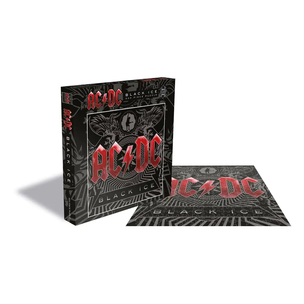 AC/DC Rock Saws Puzzle Slagalica Black Ice (500 dijelova) fotografija proizvoda