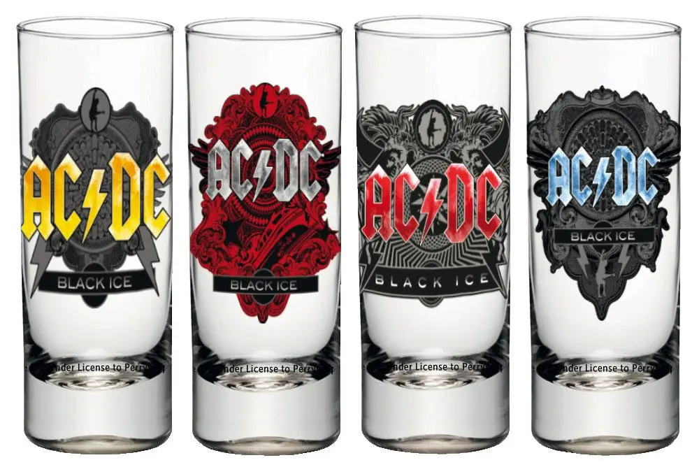 AC/DC Komplet Čašica 4-Pack Black Ice fotografija proizvoda