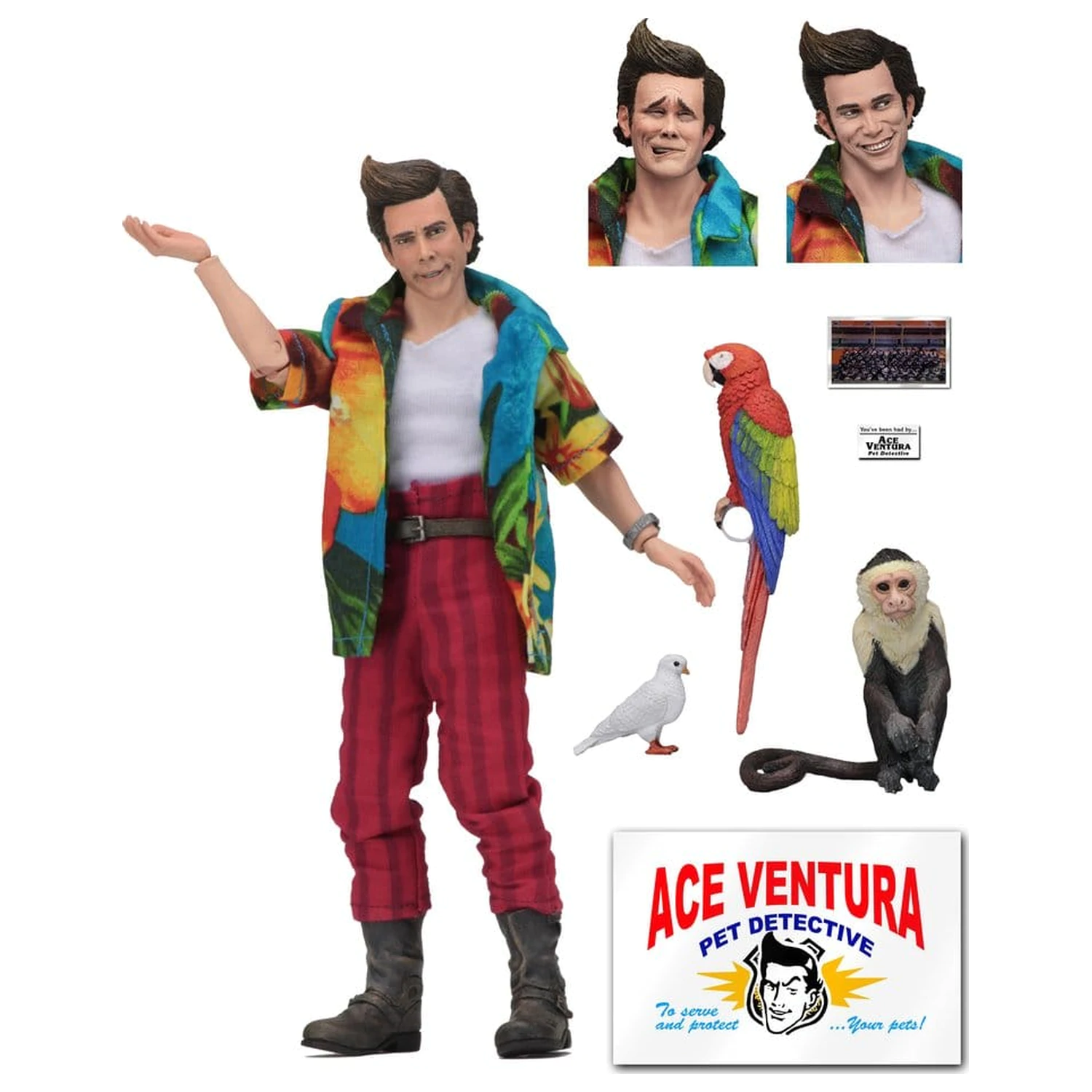 Ace Ventura odjevena akcijska figura Ace Ventura 20 cm fotografija proizvoda