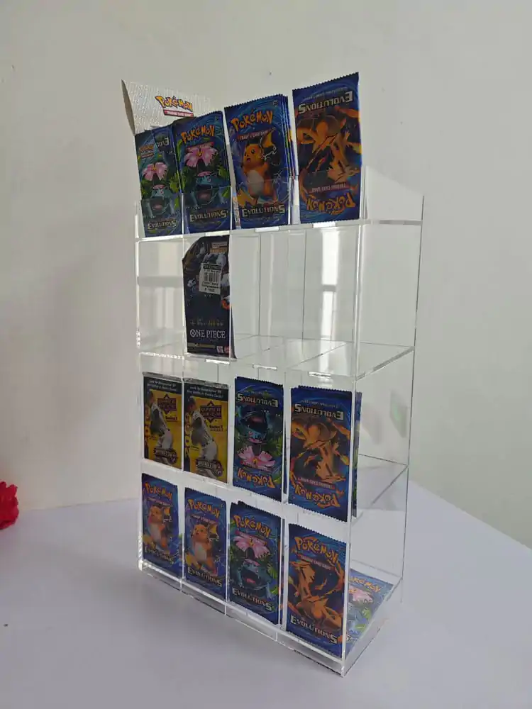 Akrilni pultni display za Trading Card Booster Packs fotografija proizvoda