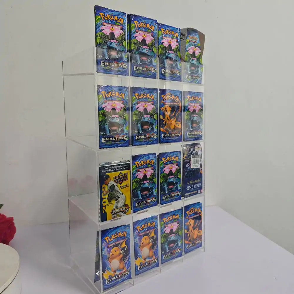 Akrilni pultni display za Trading Card Booster Packs fotografija proizvoda