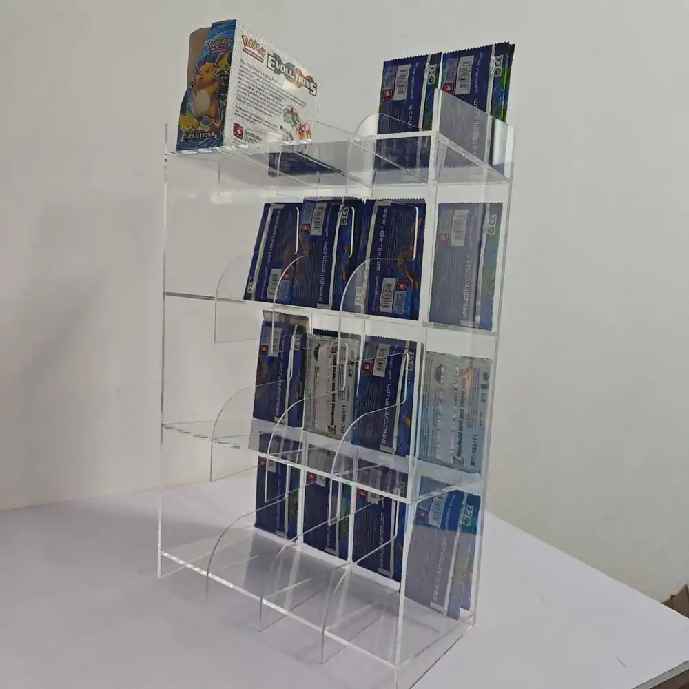 Akrilni pultni display za Trading Card Booster Packs fotografija proizvoda