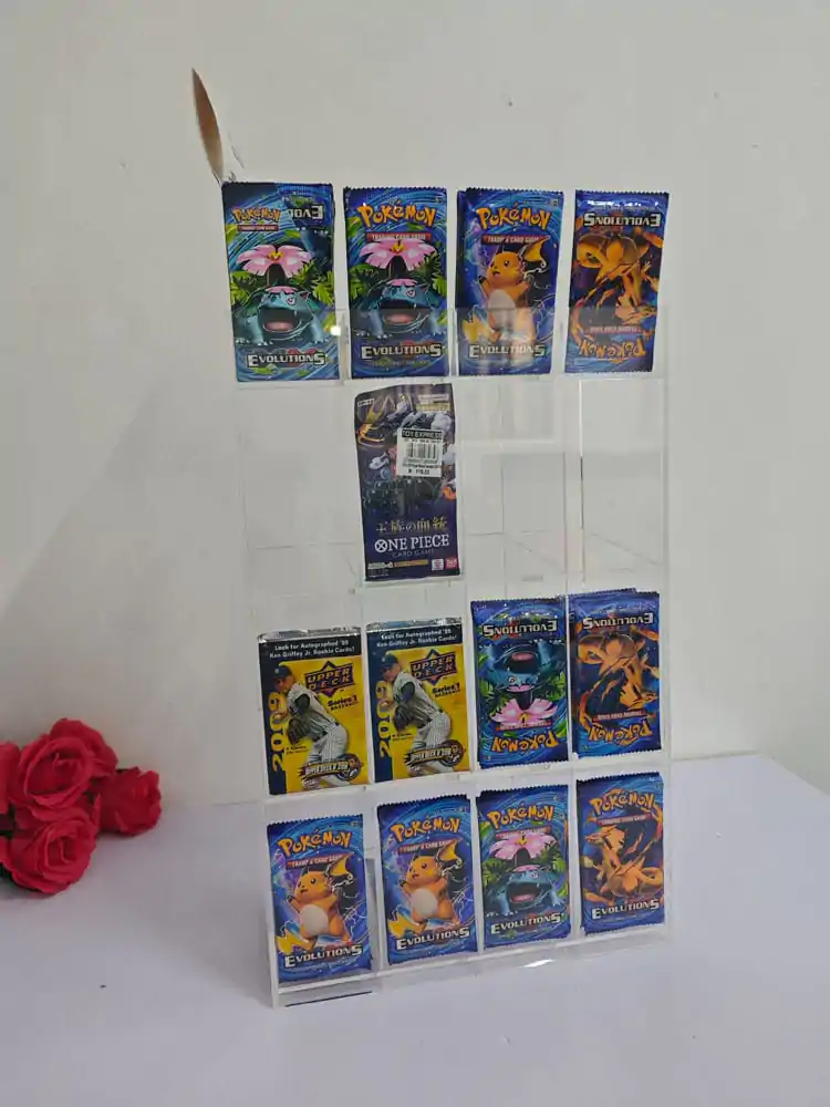 Akrilni pultni display za Trading Card Booster Packs fotografija proizvoda