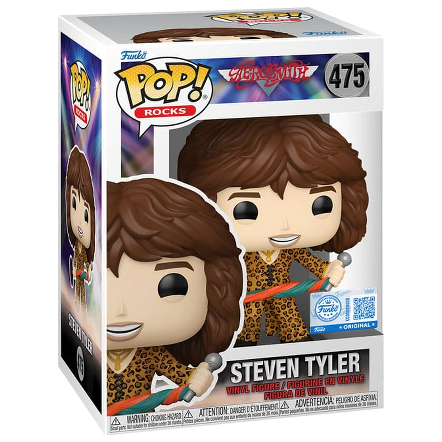 Aerosmith Funko POP! Rocks vinilna figura Steven Tyler (Leopard Outfit) Exclusive Edition 9 cm fotografija proizvoda