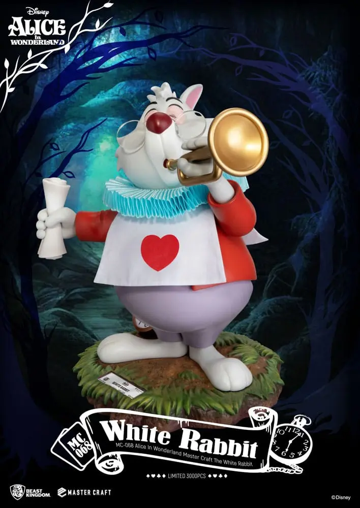 Alice In Wonderland Master Craft Kip Bijeli Zec 36 cm fotografija proizvoda