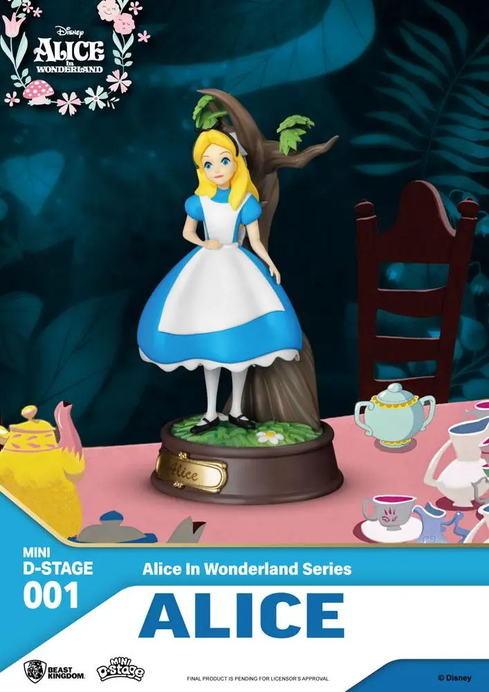 Alice in Wonderland Mini Diorama Scenski Kipovi u pakiranju od 6 komada, 10 cm fotografija proizvoda
