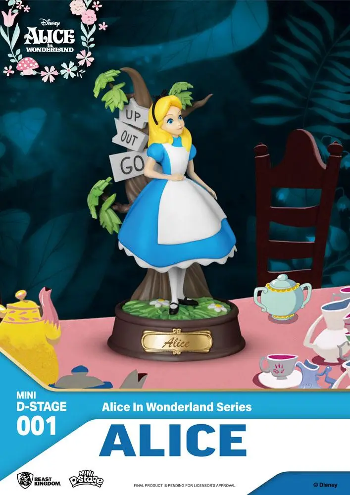 Alice in Wonderland Mini Diorama Scenski Kipovi u pakiranju od 6 komada, 10 cm fotografija proizvoda