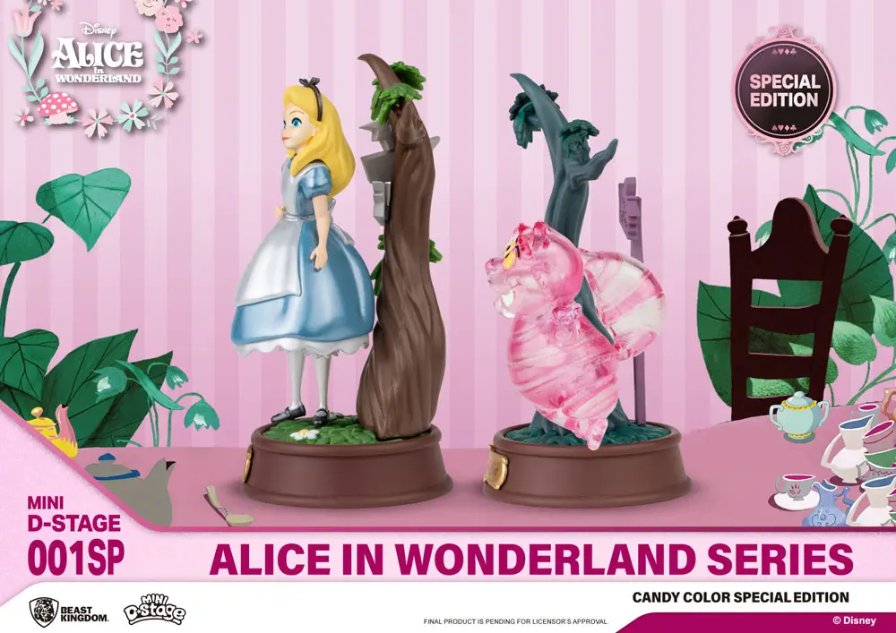 Alice in Wonderland Mini Diorama Stage Statue paket od 2 bombon boja Posebno izdanje 10 cm fotografija proizvoda