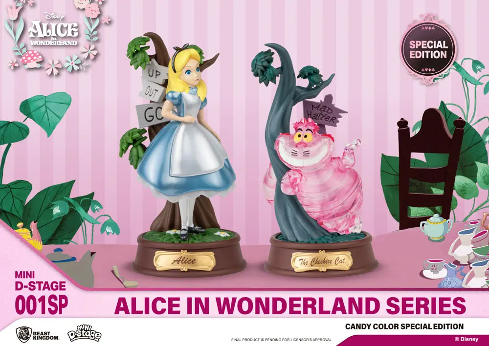Alice in Wonderland Mini Diorama Stage Statue paket od 2 bombon boja Posebno izdanje 10 cm fotografija proizvoda