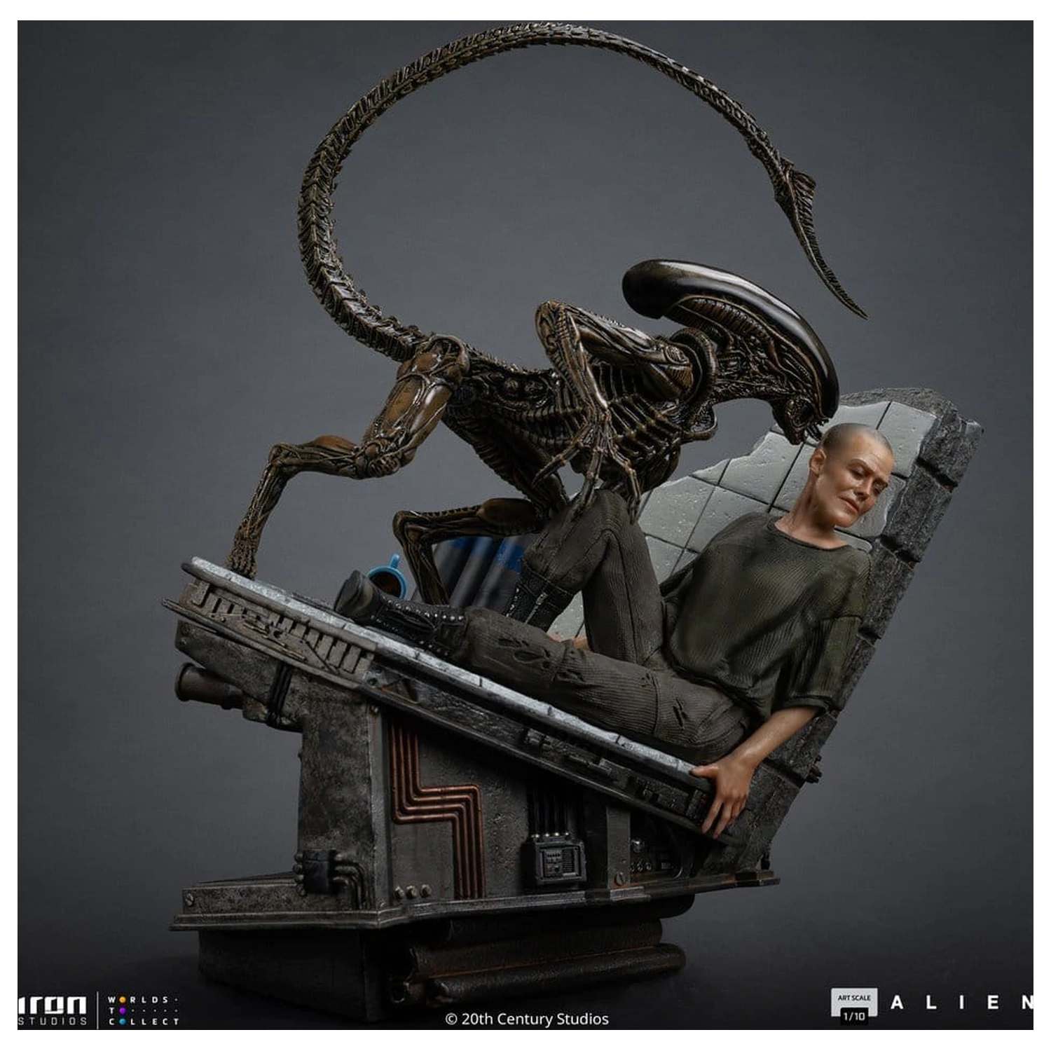 Alien 3 Art Scale Kip 1/10 Ellen Ripley i Dog Alien 23 cm fotografija proizvoda