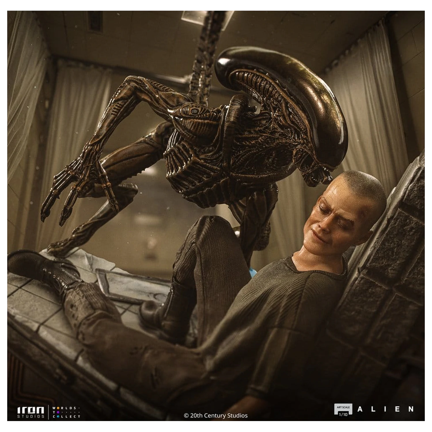 Alien 3 Art Scale Kip 1/10 Ellen Ripley i Dog Alien 23 cm fotografija proizvoda