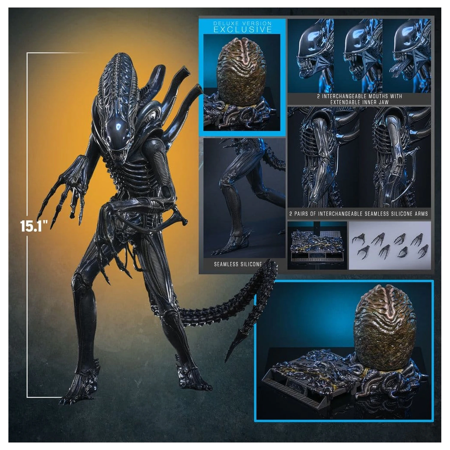 Alien Movie Masterpiece Akcijska figura 1/6 Alien Warrior (Deluxe Verzija) 39 cm fotografija proizvoda