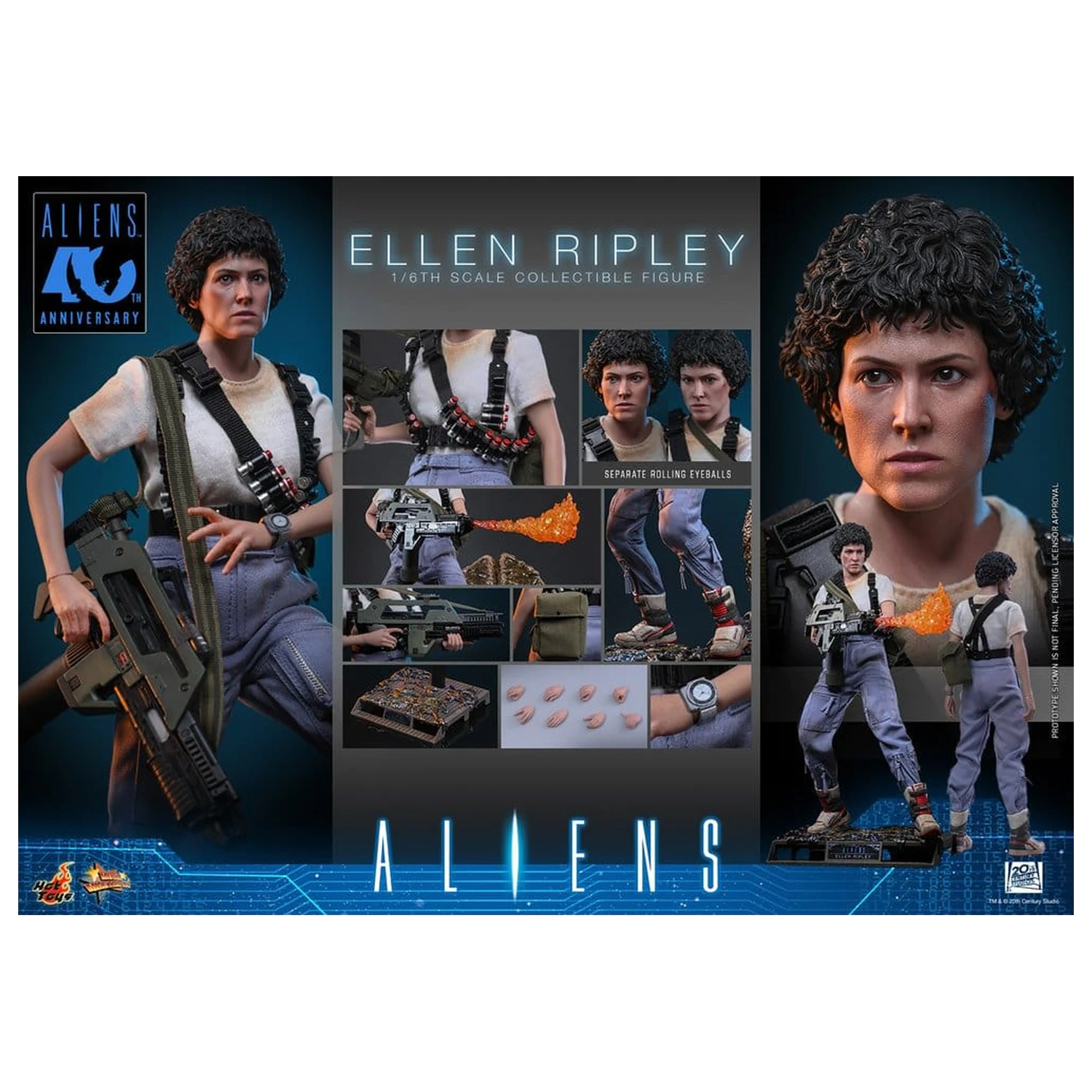 Alien Movie Masterpiece Akcijska figura 1/6 Ellen Ripley 30 cm fotografija proizvoda