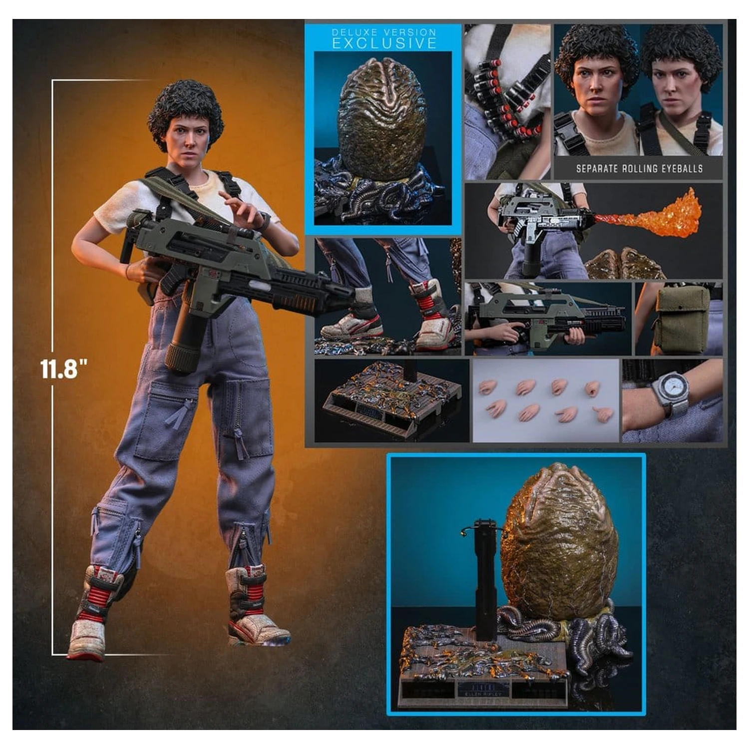 Alien Movie Masterpiece Akcijska Figura 1/6 Ellen Ripley (Deluxe Verzija) 30 cm fotografija proizvoda
