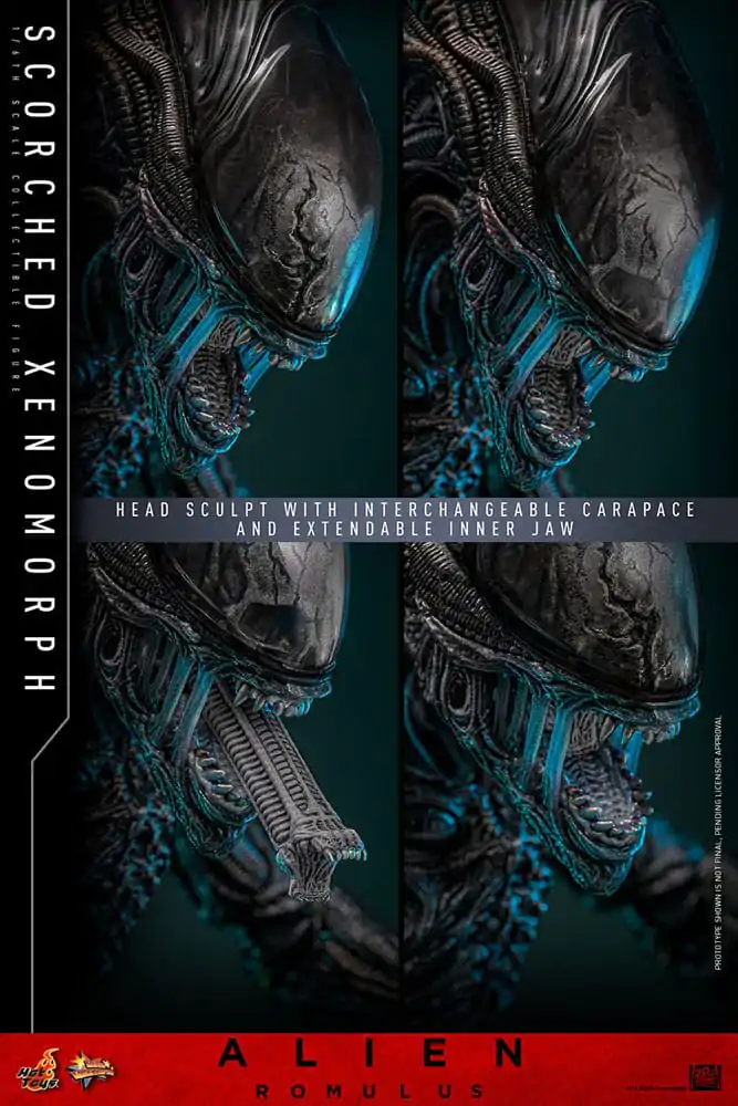 Alien: Romulus Movie Masterpiece akcijska figura 1/6 pougljenjeni Xenomorph 44 cm fotografija proizvoda