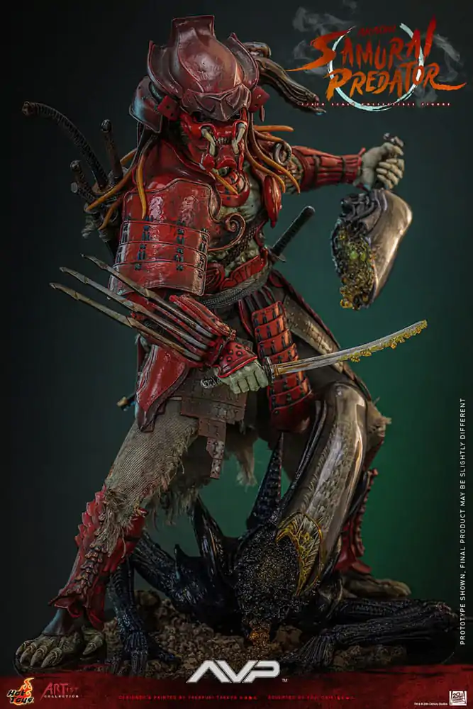 Alien vs. Predator Kolekcija umjetnika akcijska figura 1/6 Akaoni Samurai Predator 35 cm fotografija proizvoda