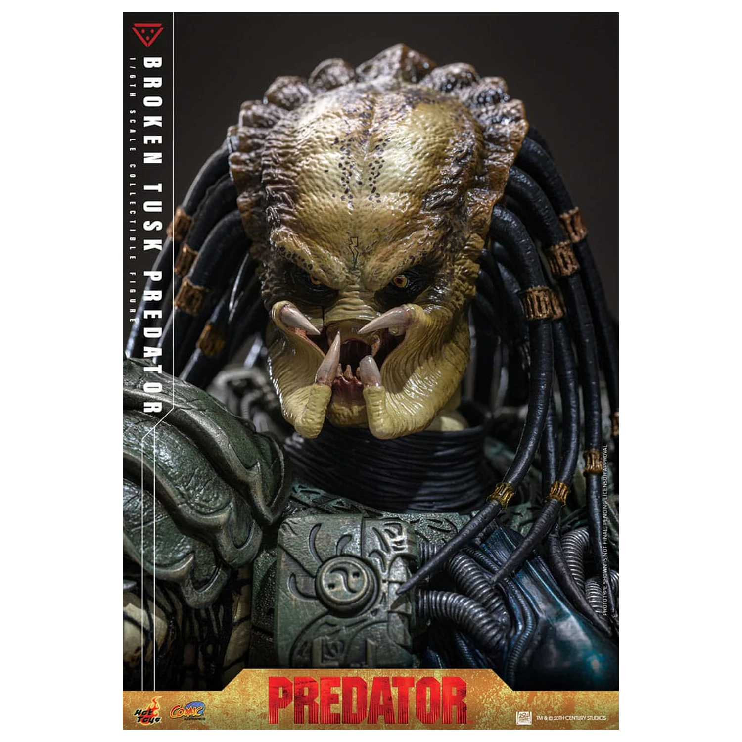 Alien vs. Predator Comic Masterpiece akcijska figura 1/6 Broken Tusk Predator 35 cm fotografija proizvoda