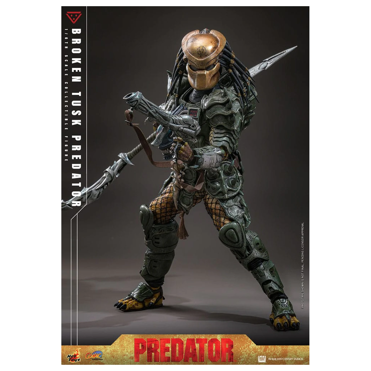 Alien vs. Predator Comic Masterpiece akcijska figura 1/6 Broken Tusk Predator 35 cm fotografija proizvoda