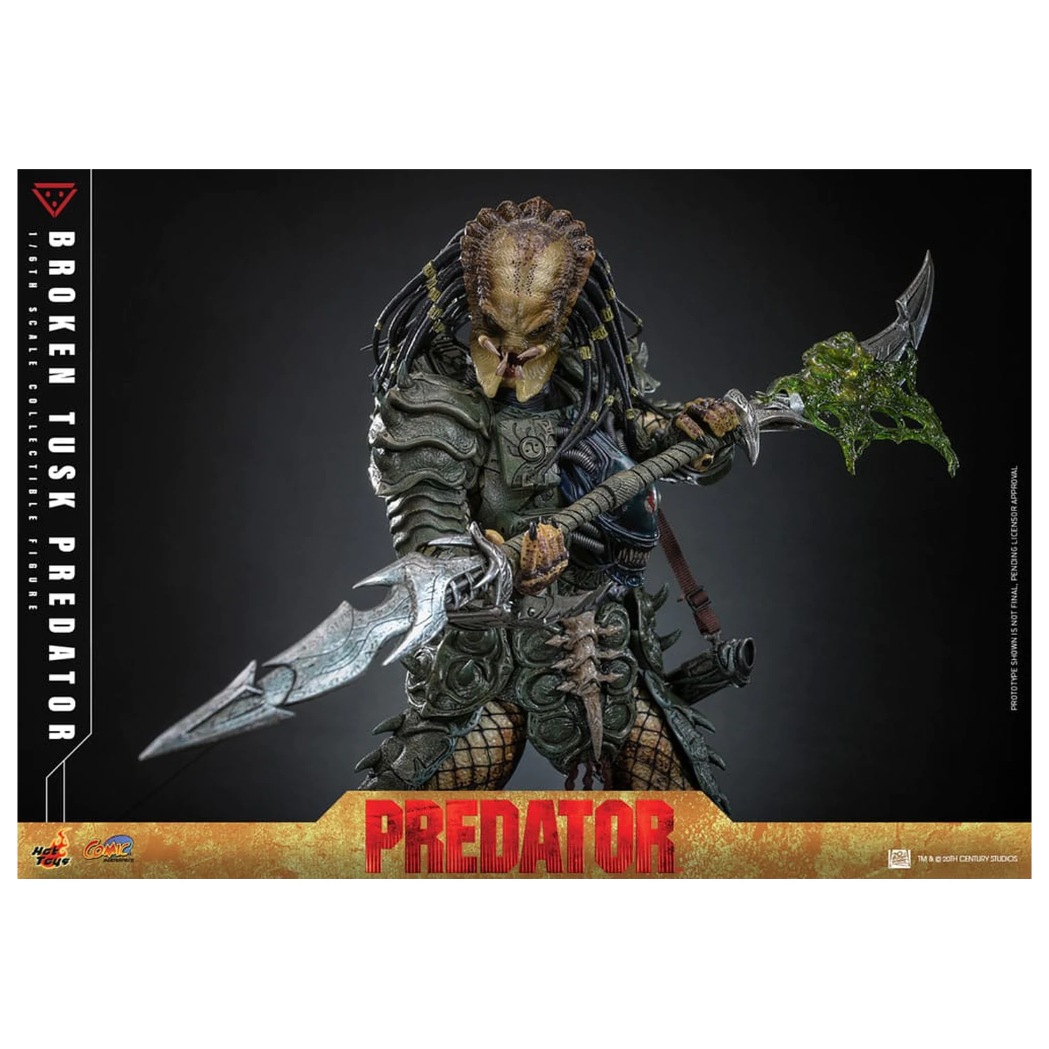 Alien vs. Predator Comic Masterpiece akcijska figura 1/6 Broken Tusk Predator 35 cm fotografija proizvoda