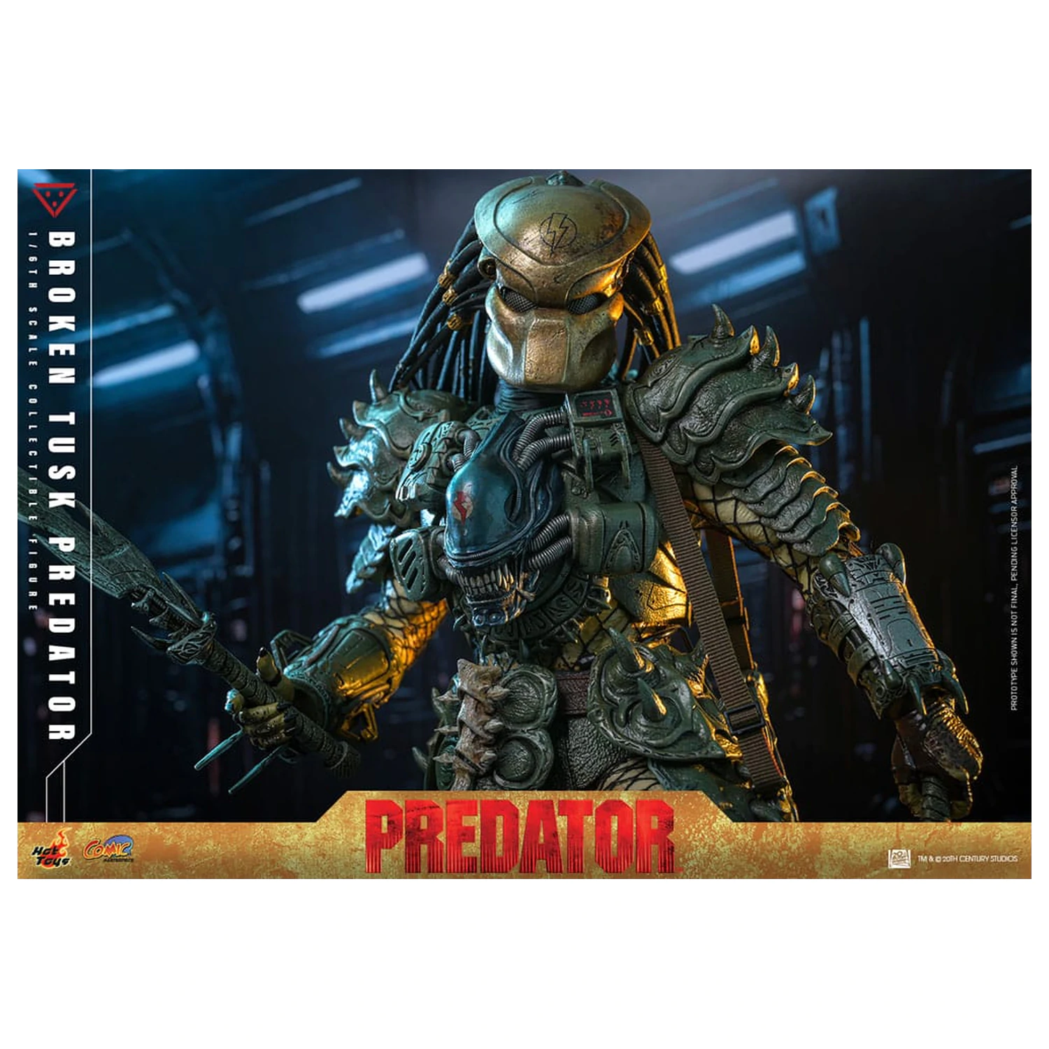 Alien vs. Predator Comic Masterpiece akcijska figura 1/6 Broken Tusk Predator 35 cm fotografija proizvoda