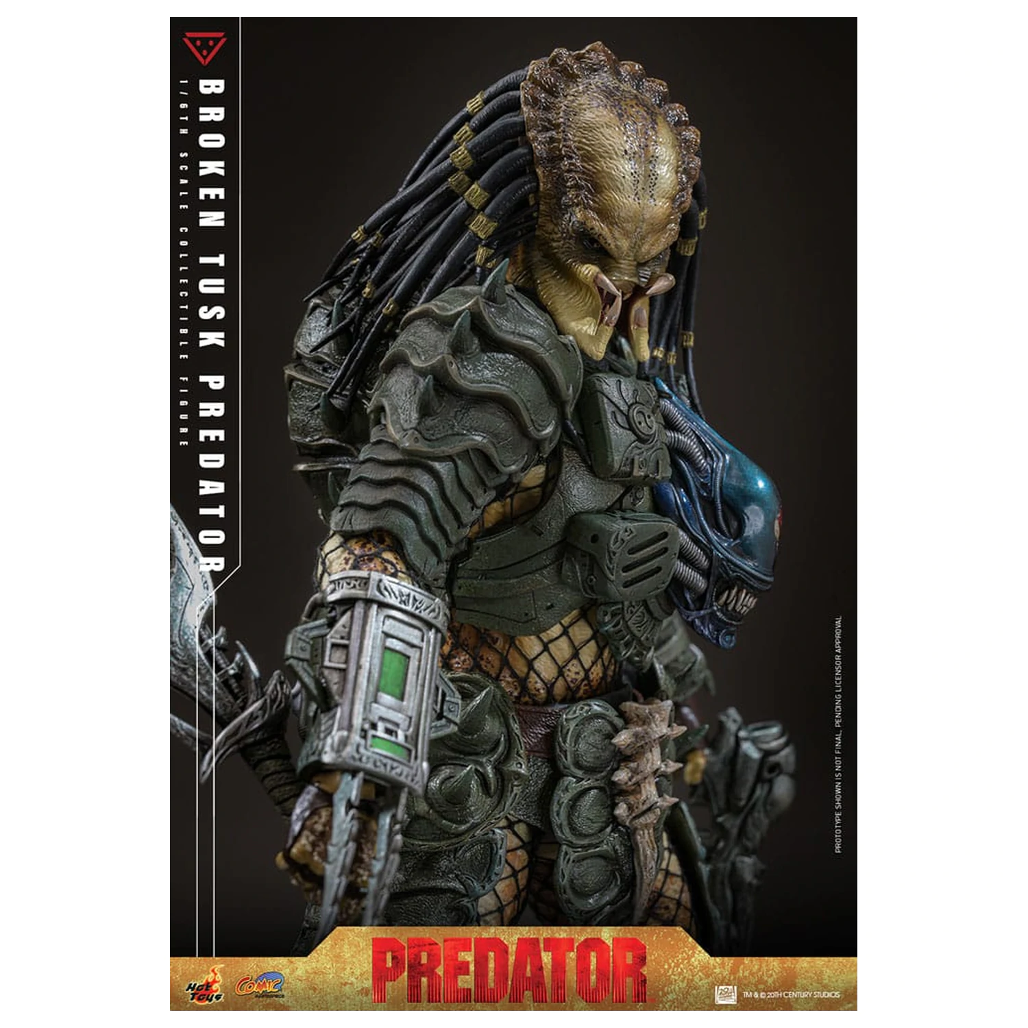 Alien vs. Predator Comic Masterpiece akcijska figura 1/6 Broken Tusk Predator 35 cm fotografija proizvoda