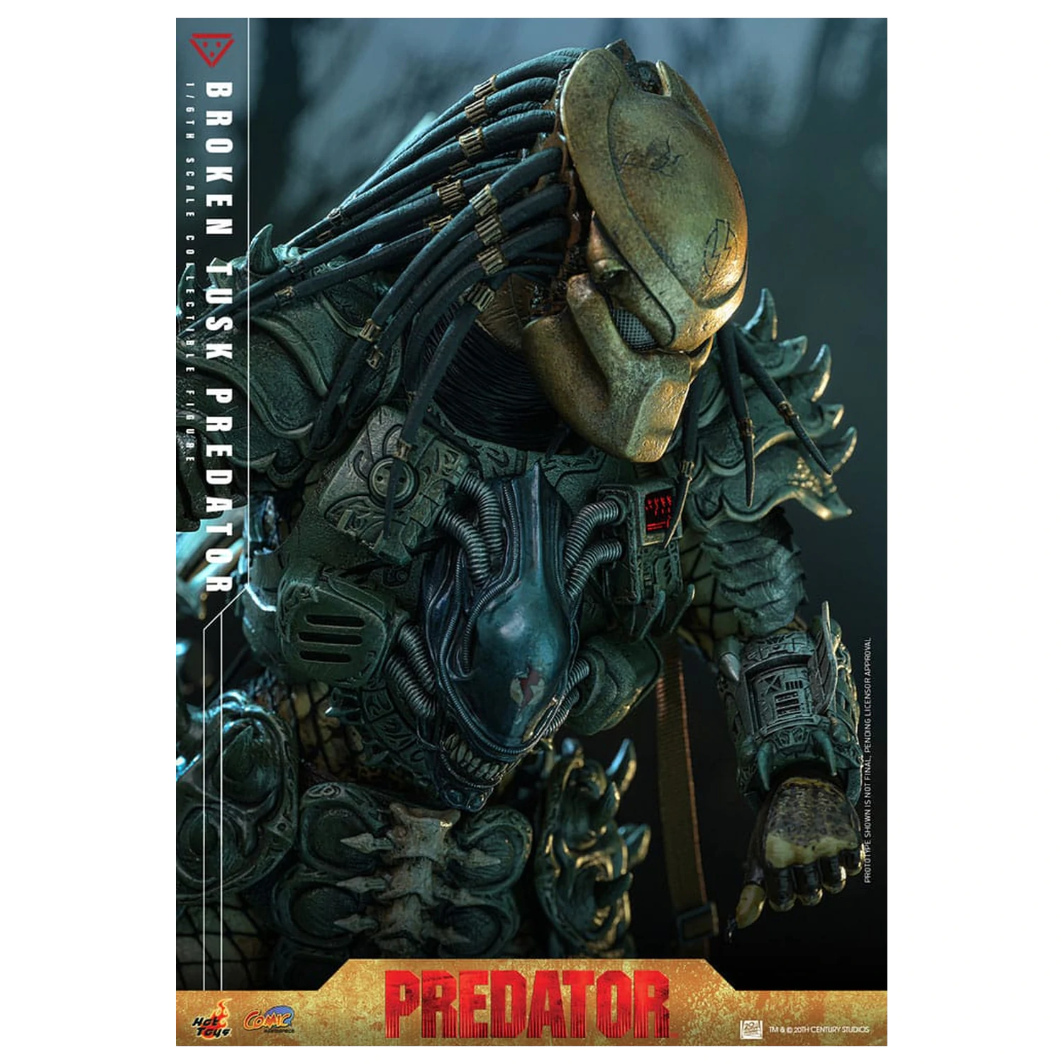 Alien vs. Predator Comic Masterpiece akcijska figura 1/6 Broken Tusk Predator 35 cm fotografija proizvoda