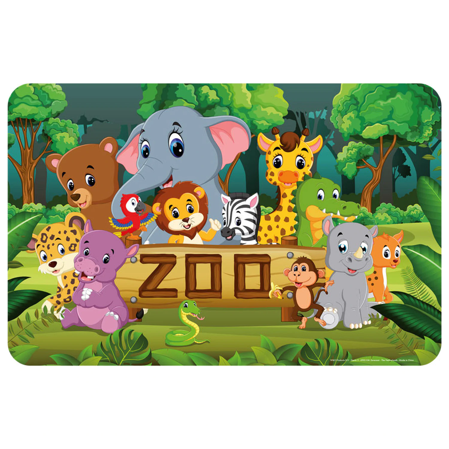 Animal Zoo Podložak za stol 43x28 cm fotografija proizvoda