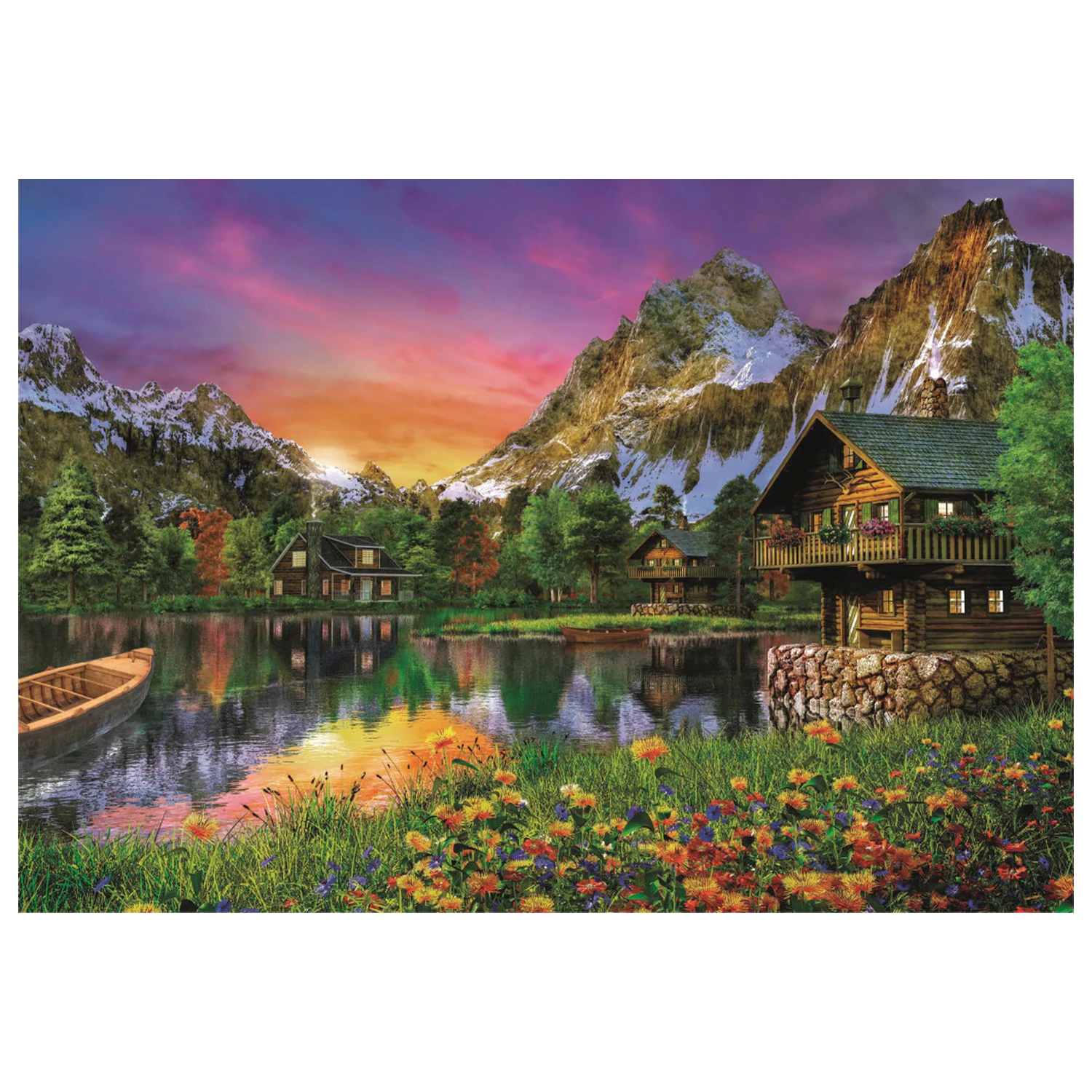 Alps Lake puzzle od 6000 komada fotografija proizvoda