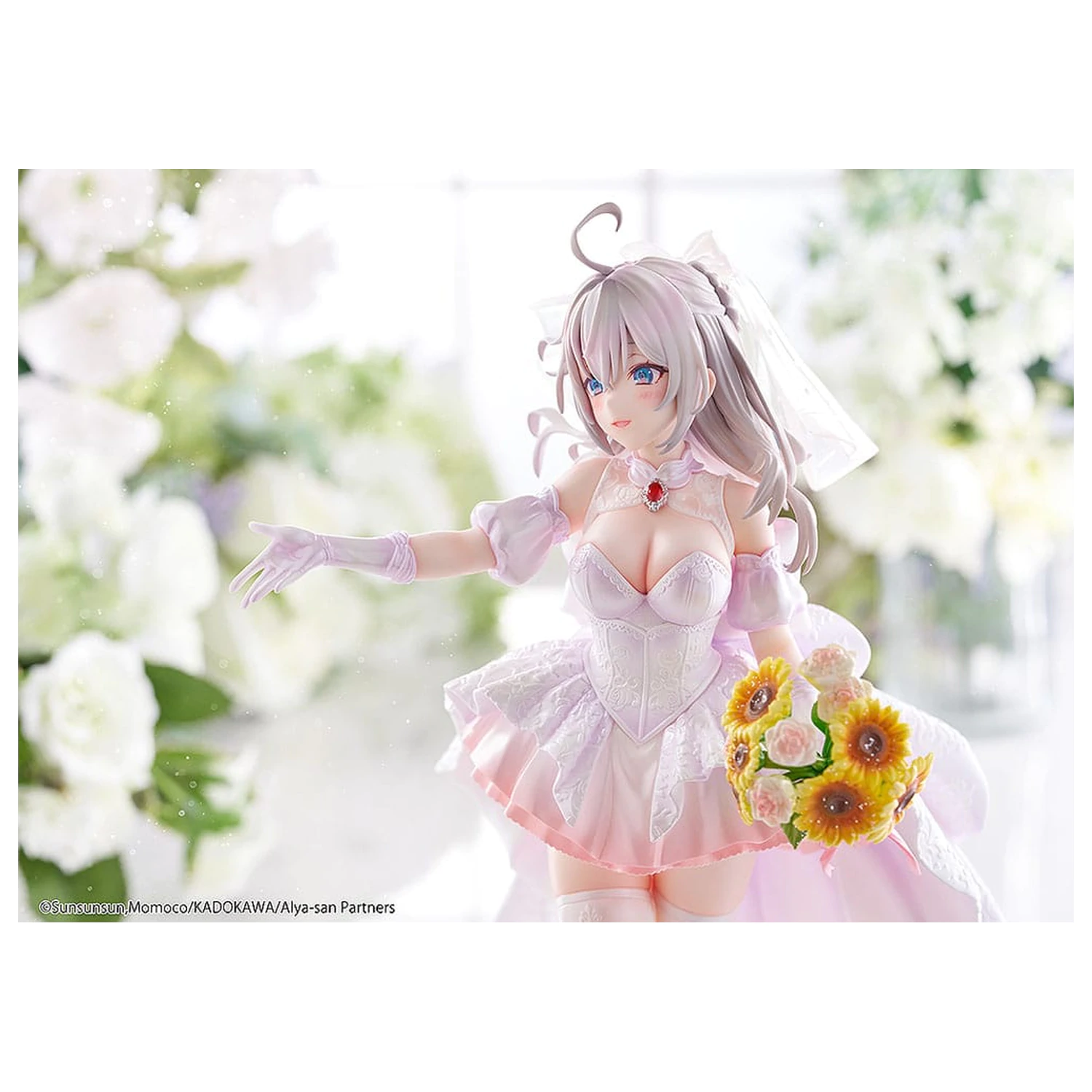 Alya Sometimes Hides Her Feelings in Russian Kip 1/7 Alisa Mikhailovna Kujou Wedding Dress Ver. 24 cm fotografija proizvoda