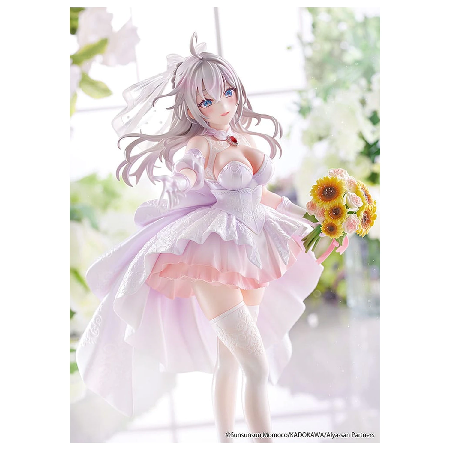 Alya Sometimes Hides Her Feelings in Russian Kip 1/7 Alisa Mikhailovna Kujou Wedding Dress Ver. 24 cm fotografija proizvoda