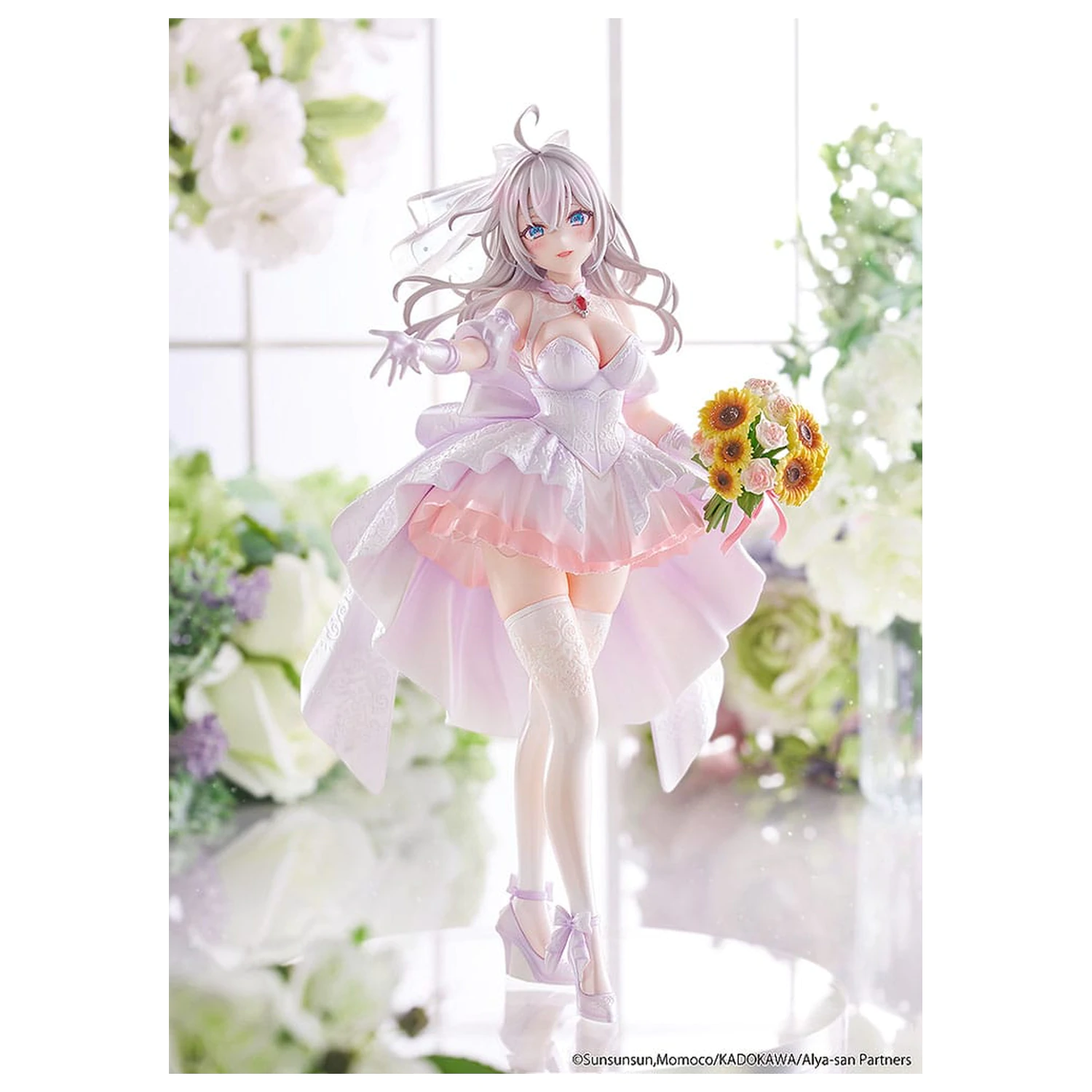 Alya Sometimes Hides Her Feelings in Russian Kip 1/7 Alisa Mikhailovna Kujou Wedding Dress Ver. 24 cm fotografija proizvoda