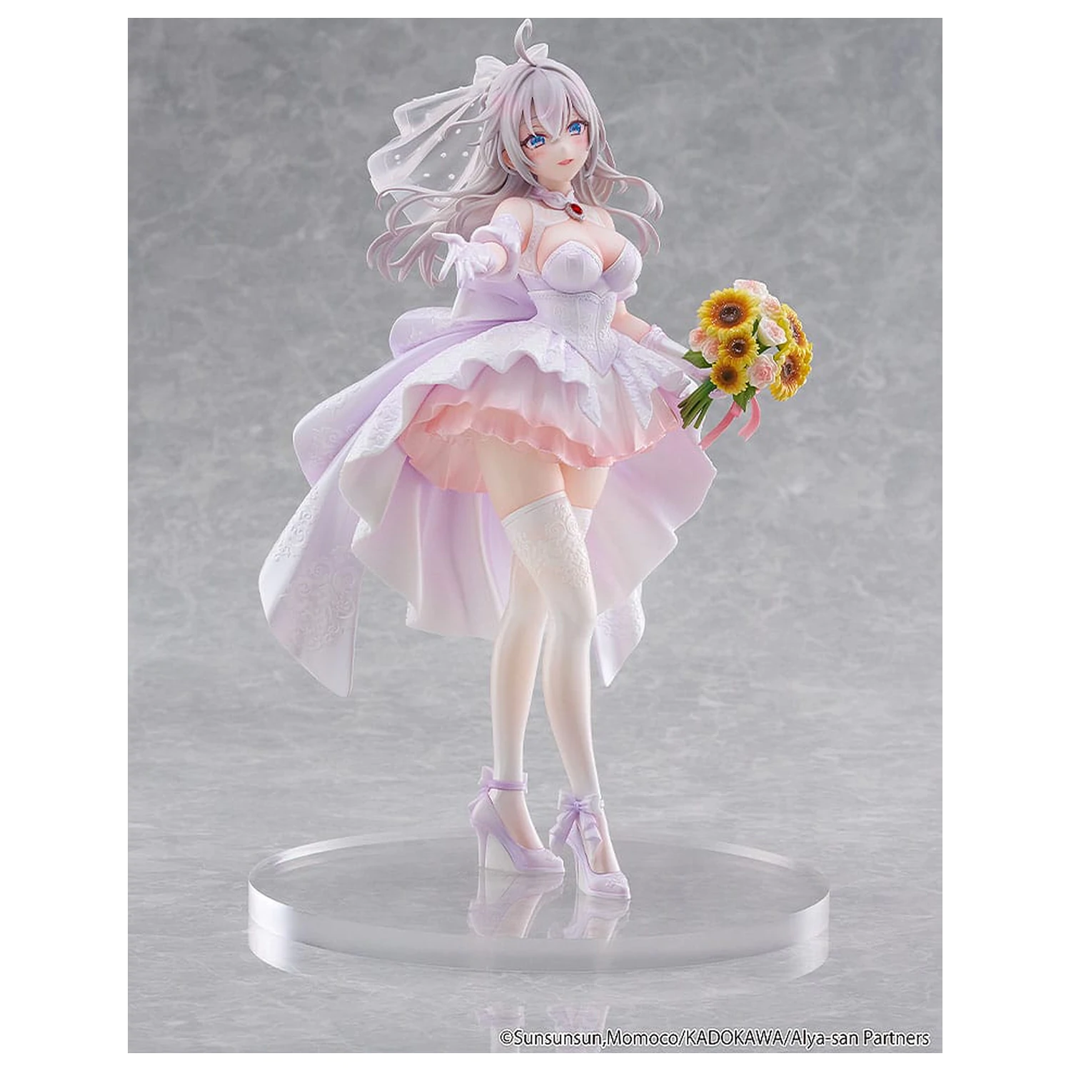 Alya Sometimes Hides Her Feelings in Russian Kip 1/7 Alisa Mikhailovna Kujou Wedding Dress Ver. 24 cm fotografija proizvoda