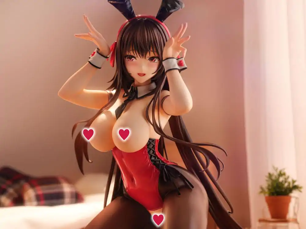 Amakano 2+ PVC Kip 1/4 Yuuhi Kurohime Bunny Suit Ver. 32 cm fotografija proizvoda